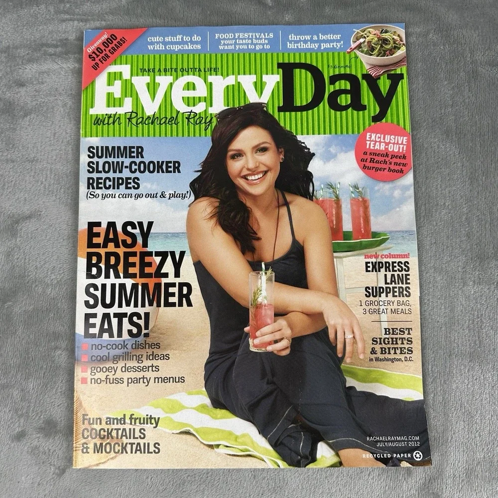 EveryDay With Rachel Ray Magazine July / August 2012 Summer
